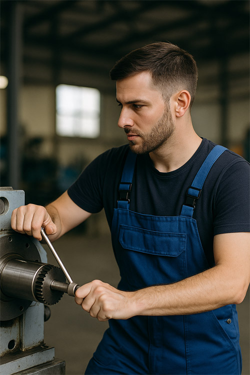 Industriemechaniker Arbeit 