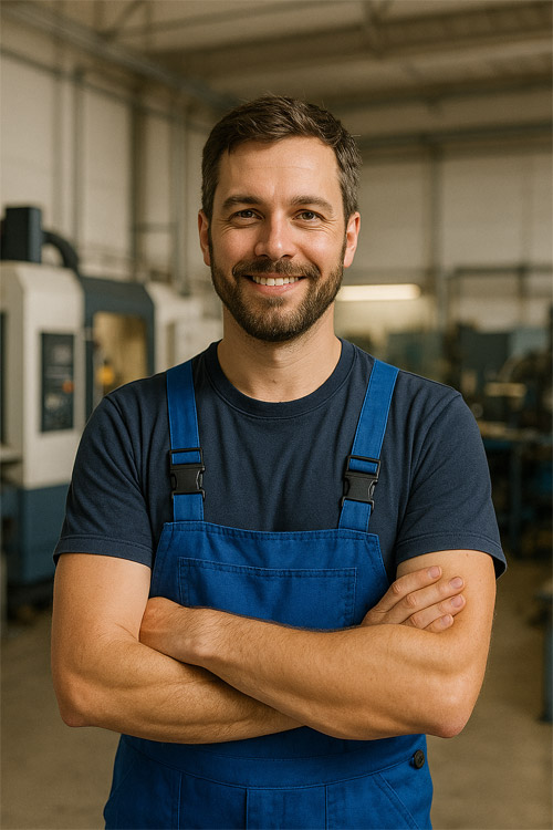 Industriemechaniker In Werk