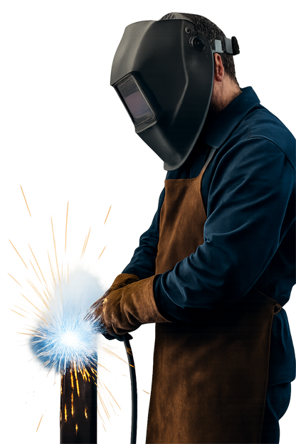 Schweisser Beim Schweissen